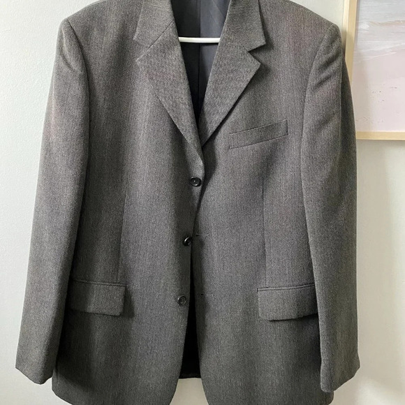 Men's'  Gray Britches Wool Sport Coat/Blazer - 42R/107 - Picture 1 of 15